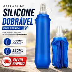 Garrafa de Água Corrida 250ml e 500ml Squeeze Academia