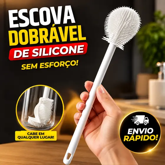 Escova Para Lavar Louça Garrafa Copo de Vidro Mamadeira Canudo Limpeza Casa Pia