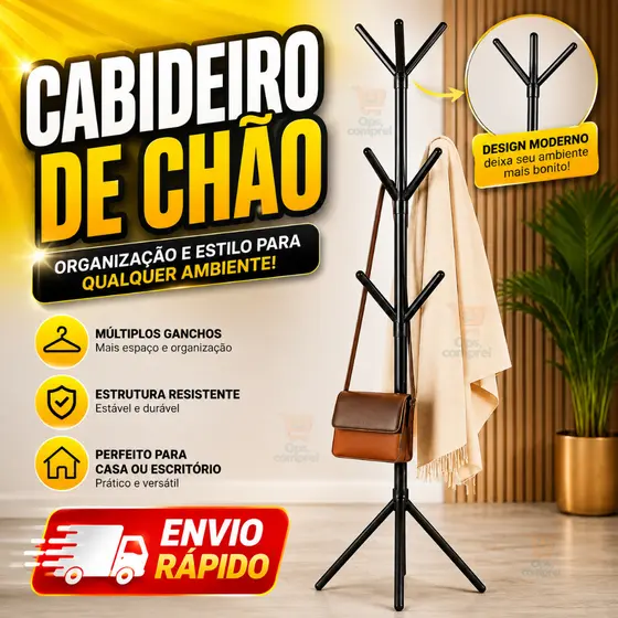 Cabideiro de Roupa Organizador Mancebo Casaco Arara de Roupas