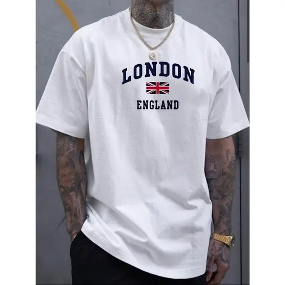 Camiseta Masculina LONDON England Camisa 100% algodão