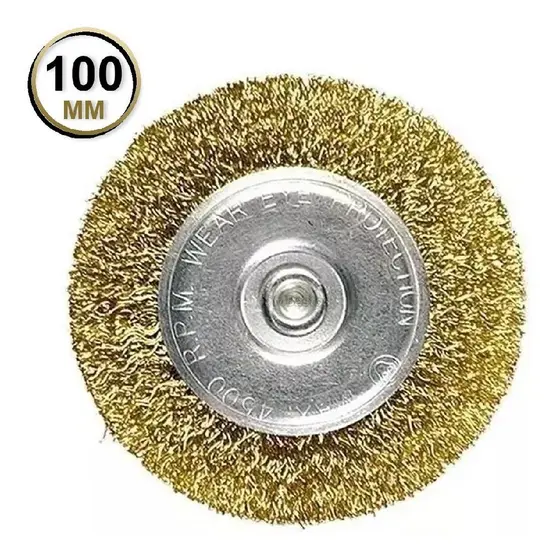 Escova Aco Circular Haste 6x100mm 744509 - Mtx