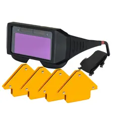 Óculos Para Soldador Escurecimento Automático + 4 Esquadros