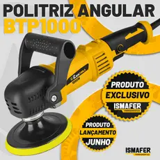 Politriz Angular Automotiva 5 Polegadas 1000w 2800-5800 Rpm Btp1000 The Black Tools