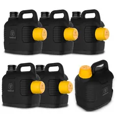 Kit 6 Garrafão Térmico Supertermo 5 Litros Preto Termolar