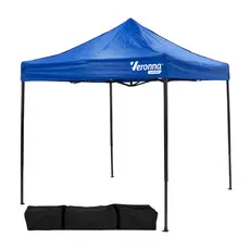 Tenda Dobrável 2x2 Azul P/ Ar Livre Com Bolsa De Transporte Veronna