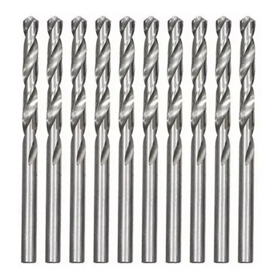 Kit 10 Brocas Aco Rapido 2,5 Polida P/ Metal