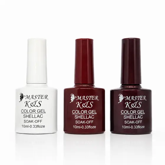 Kit 3 Esmalte de Unhas em Gel XD/K&S e lirio LED UV COLEÇÕES soak-off Manicure