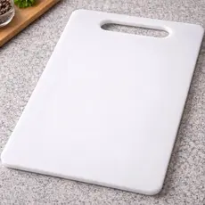 Tábua De Corte Carne Churrasco Cozinha Pvc Branca Higiênica