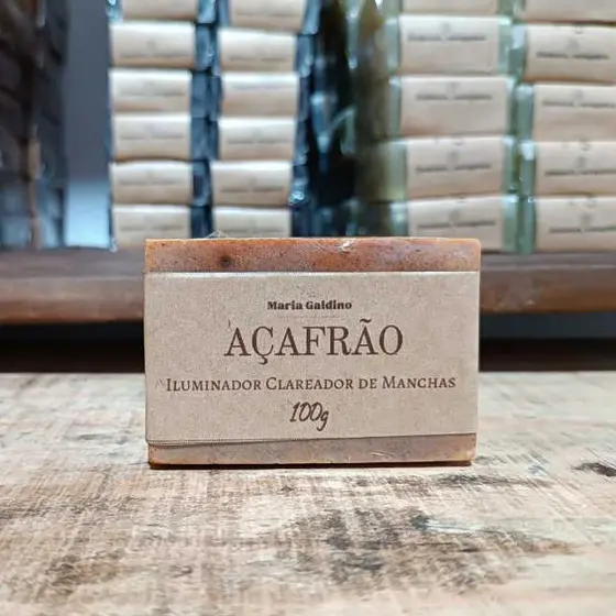 Sabonete de Açafrão Natural Artesanal