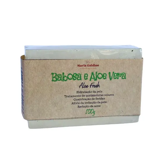 Sabonete de Babosa Aloe Vera Hidratação Limpeza Profunda Artesanal