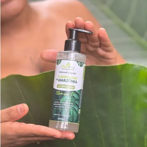 Bioilha Sabonete Liquido Facial Clareador Com Niacinamida e Vitamina E