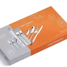 Faqueiro em inox 24 peças talheres Jogo Faqueiro inox 24 pçs em Inox