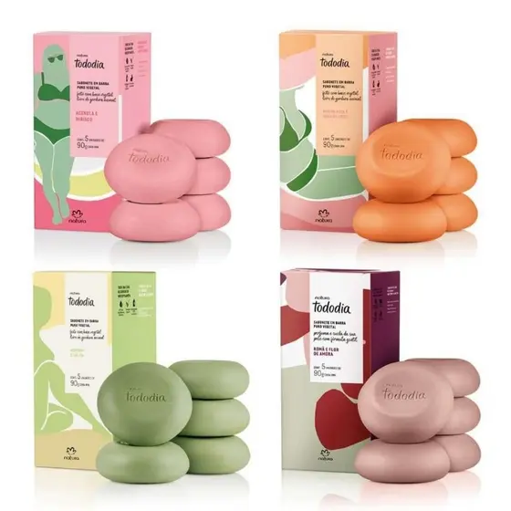 Conjunto de Sabonetes Natura Tododia