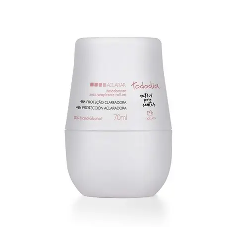 Desodorante Antitranspirante Natura Roll-on Invisível Tododia 70 ml - Fragrância a escolher