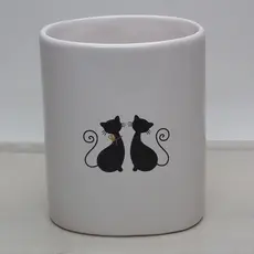 Porta Pentes, Porta Escova de Dente , Tesourinha, Porta treco de Porcelana Gatinhos