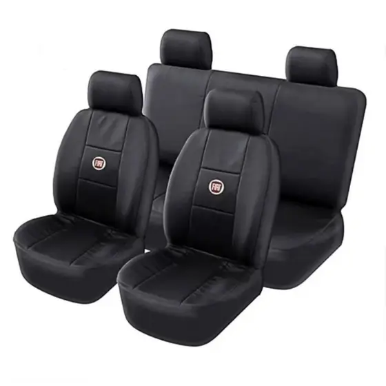Capas Bancos Automotivo Couro Carro Para Fiat Uno Palio Tipo Siena Argo Bege