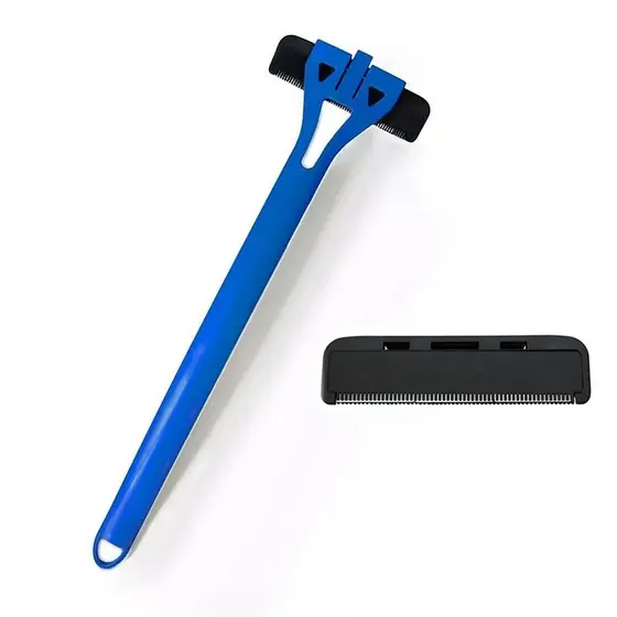 Depilador Aparador Pelos Kit Lamina de Reposiçao Barba Corpo Barriga Costas Resistente Duravel Higienico