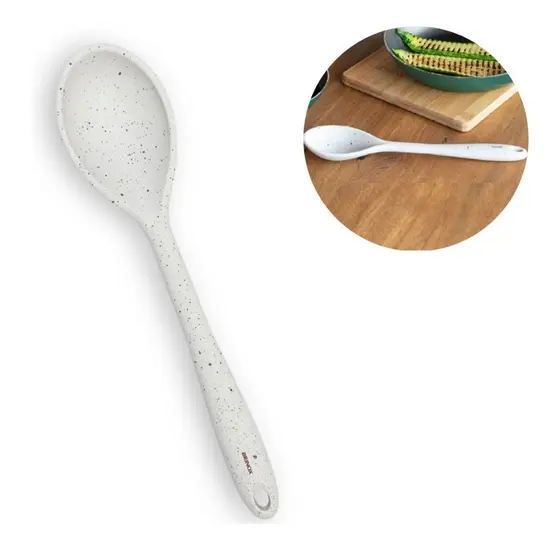 Colher de Silicone Flex Antiaderente Colher para Arroz Siliconada Utensilio de Cozinha 27,5cm