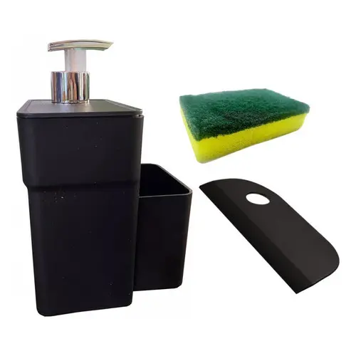 Organizador De Pia Micromax Dispenser + Detergente + Esponja + Rodo