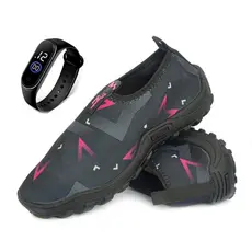Sapatilha Aquatica Nautica Com Sola Antiderrapante Confortavel + RELÓGIO DIGITAL