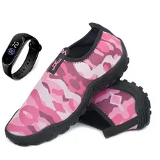Sapatilha Aquatica Nautica Com Sola Antiderrapante Confortavel + RELÓGIO DIGITAL