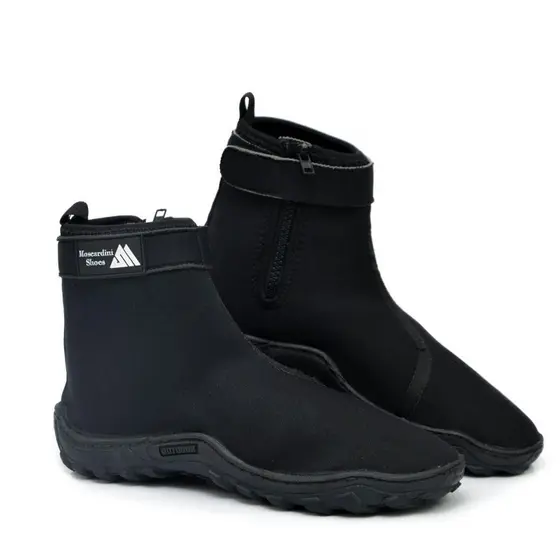 Bota de Neoprene Cano Curto Pescador Trilha Praia Beachtenis Unissex Ziper Velcro Segurança