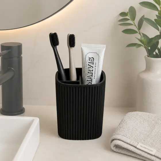 Organizador Porta Escova e Pasta de Dente Banheiro Compacto com Divisórias