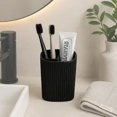 Organizador Porta Escova e Pasta de Dente Banheiro Compacto com Divisórias