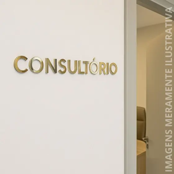 Placas De Sinalização Consultório Banheiro Copa DML Em Acrílico
