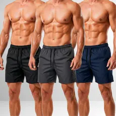 Kit 3 Short Praia Masculino Bermuda Verão Academia Treino Corrida Bermuda Masculina Para Academia