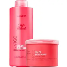 Kit Invigo Brilliance Shampoo, Máscara - Wella
