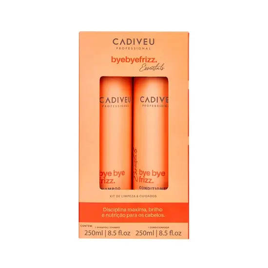 Kit Cadiveu Essentials Bye Bye Frizz Shampoo 250ml + Condicionador 250ml