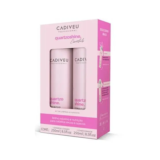 Cadiveu Essentials Quartzo Shine Kit Home Care - Shampoo e Condicionador 250ml