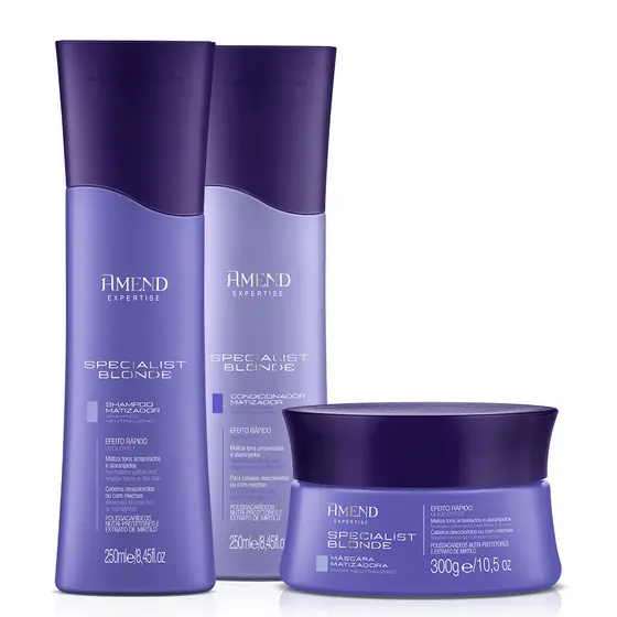 AMEND EXPERTISE KIT SPECIALIST BLONDE SH E COND 250ML E MÁSC 300G