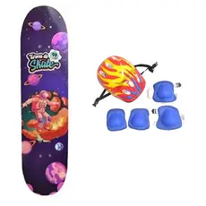 Skate Infantil Capacete, joelheira, cotoveleira mod 2