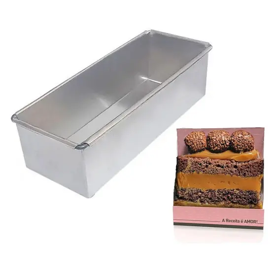 Forma Para Bolo Perfeito Super Fatia/ Slice Cake 30x10x10cm