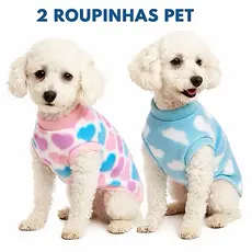 kit 2 roupas pet + Brinde Especial! 🐾 Roupa pet - Brinde pet.