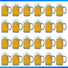 Kit De Canecas De Vidro Chopp Bar Restaurante Padaria 350ml