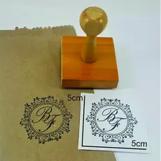 Carimbo Personalizado Ideal Para Embalagens + Base Logos Frases Qualquer Tipo de Personalização
