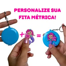 Fita métrica 150cm personalizada emborrachada Chaveiro , monte do seu jeito fita de Medição 1,5m
