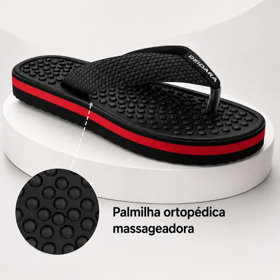 Chinelo maculino Ortopédico para Esporão E Fascite Plantar Original