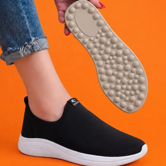 Tênis Massageador Ortopédico + Palmilha Femininos e Masculino Para Esporão e Facite Plantar