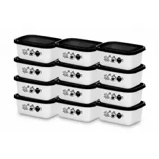 Jogo De Potes Porta Mantimentos Vasilhas Plásticas Potes de Plástico Kit  com 12 Peças 750 ML