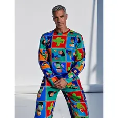 Pijama Masculino Adulto Divertido Personagem Festa do Pijama