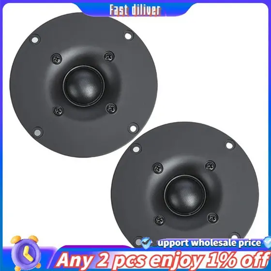 2 Pçs 4 Polegada Tweeter Alto-Falante 8 Ohm 60W Alta Fidelidade Filme De Seda Cúpula Áudio Agudos Para Família Chifre Tr