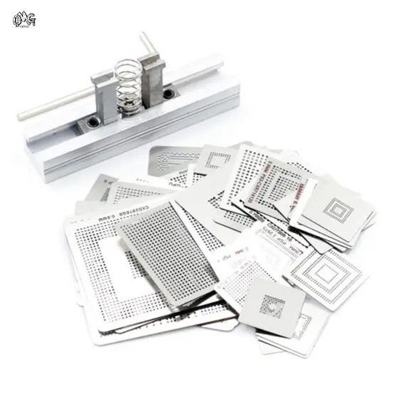 47 Pçs / Set Game Consoles Diretamente Aquecimento Bga Stencil + Bga Gabarito Bga Reball Kit Para Xbox 360cpu Ps3-Cpu Wii Gpu Cxd2949Cgb
