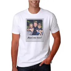 Camisa personalizada com foto e mensagem especial dia dos pais
