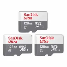 KIT 3 Cartão Memória Micro Sd 128GB / 64GB / 32GB Classe10 Ultra