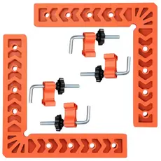 Kit 2 Grampos De Canto Sargento Esquadro Angular 90° 10 X 10