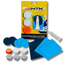 Kit Reparo Remendo para Piscina Inflável Boia Bola Tampas Rolhas Cola